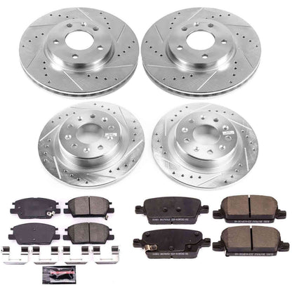 PowerStop Power Stop 16-18 Chevrolet Malibu Front & Rear Z23 Evolution Sport Brake Kit K7567