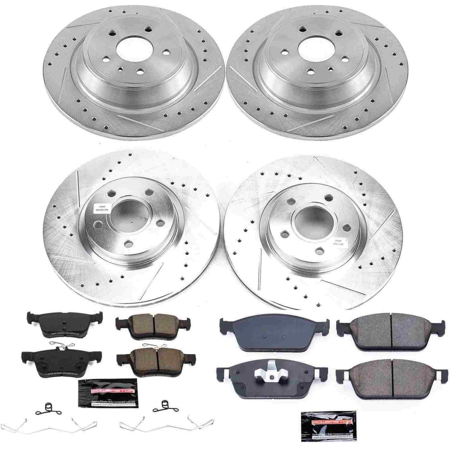 PowerStop Power Stop 17-18 Ford Escape Front & Rear Z23 Evolution Sport Brake Kit K7569