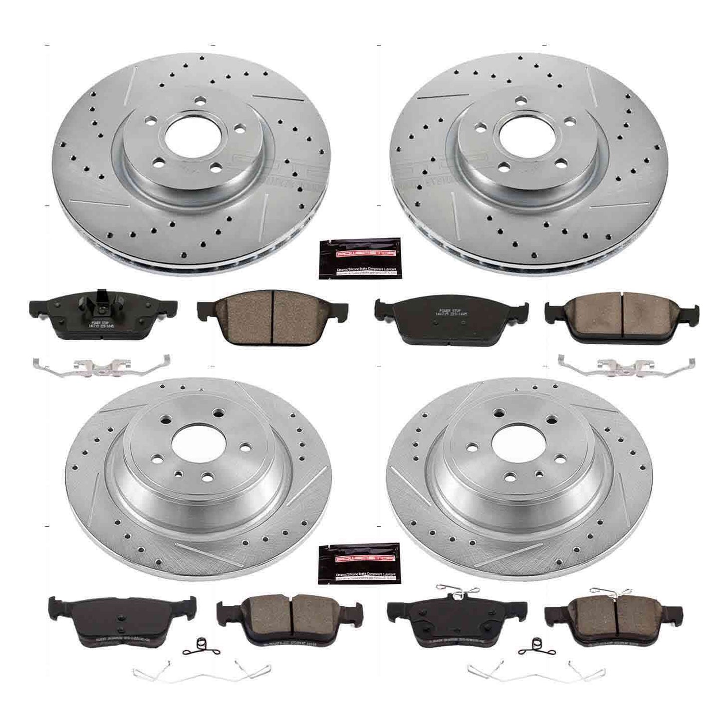 PowerStop Power Stop 17-19 Ford Escape Front & Rear Z23 Evolution Sport Brake Kit K7570
