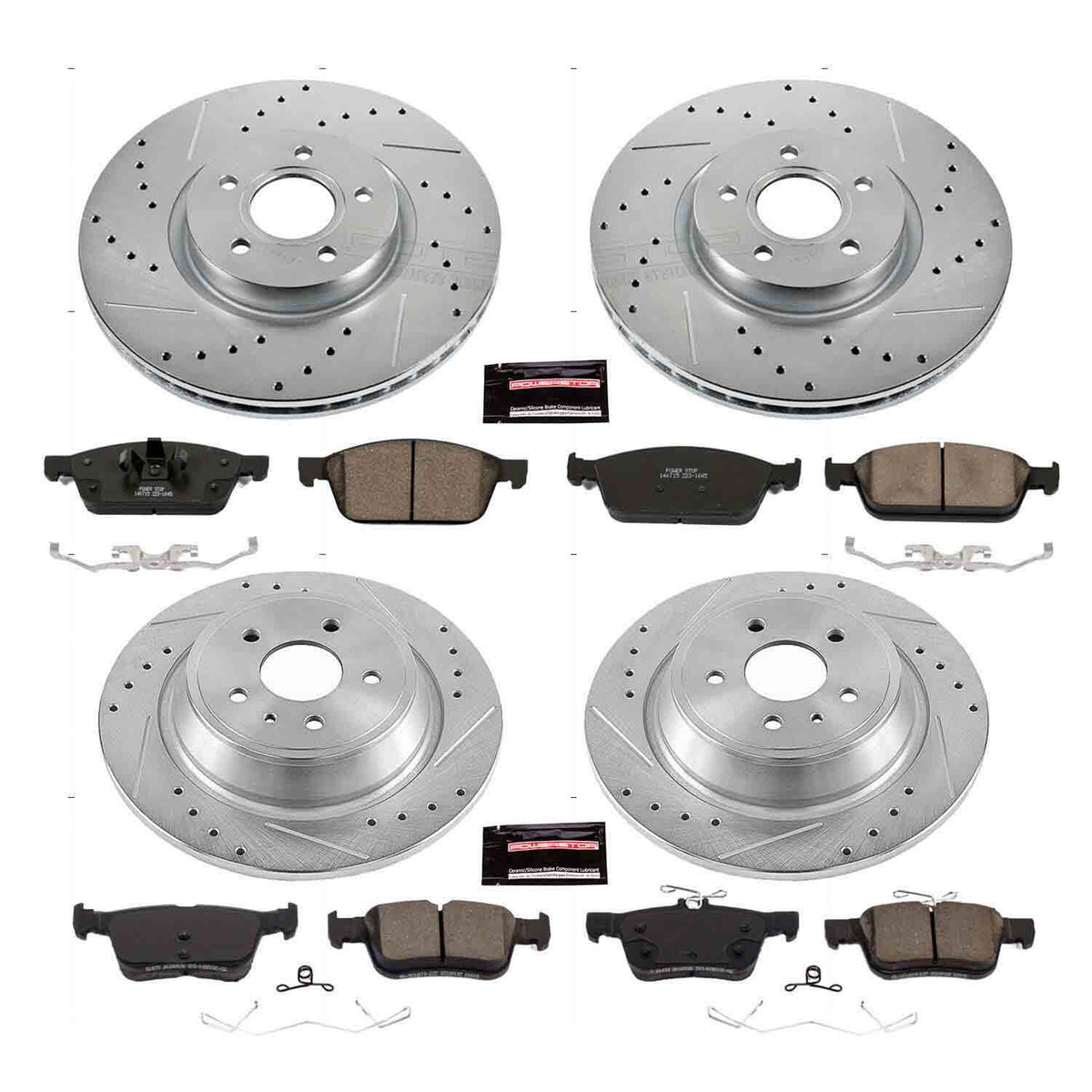 PowerStop Power Stop 17-19 Ford Escape Front & Rear Z23 Evolution Sport Brake Kit K7570