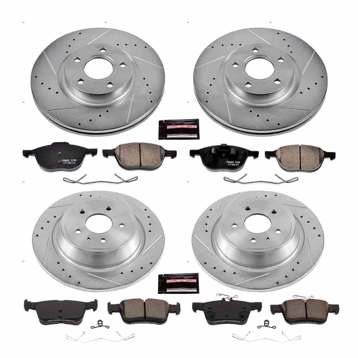 PowerStop Power Stop 17-19 Ford Escape Front & Rear Z23 Evolution Sport Brake Kit K7571
