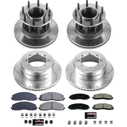 PowerStop Power Stop 17-19 Ford F-350 Super Duty Front & Rear Z23 Evolution Sport Brake Kit K7572