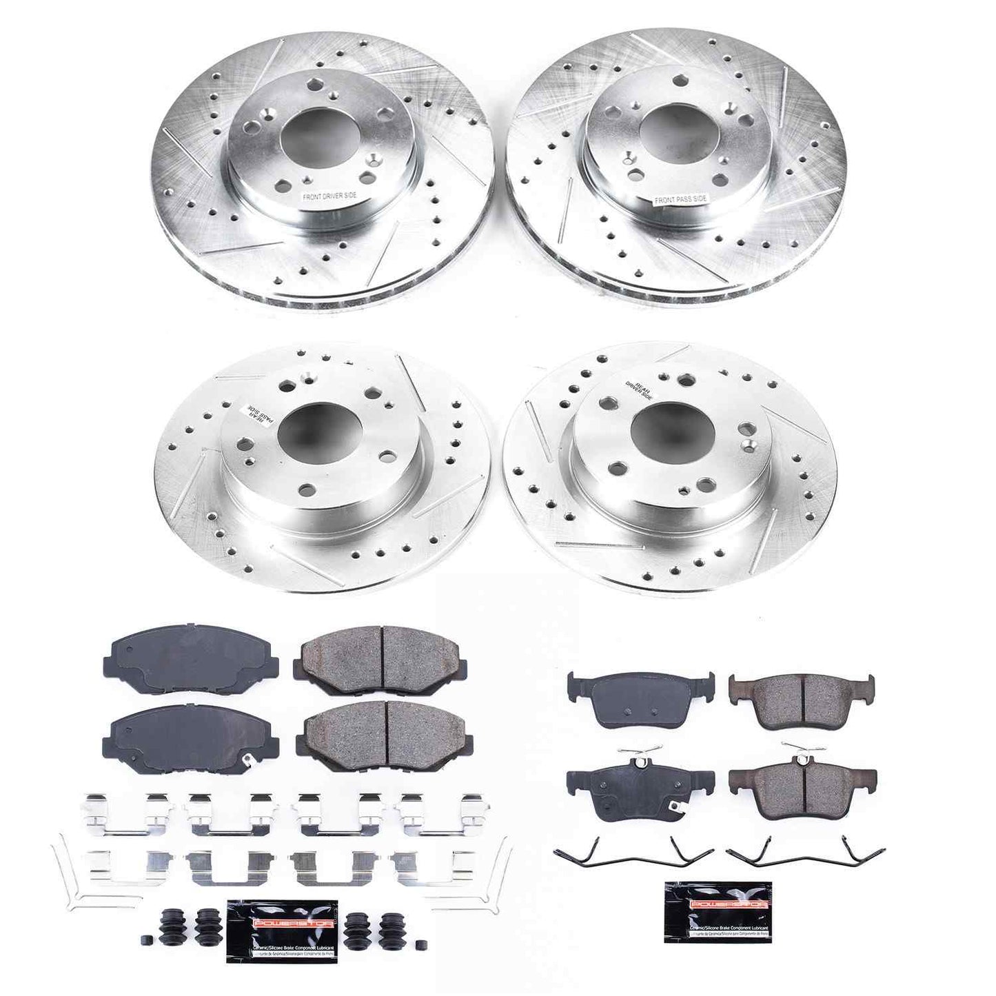 PowerStop Power Stop 16-19 Honda Civic Front & Rear Z23 Evolution Sport Brake Kit K7574
