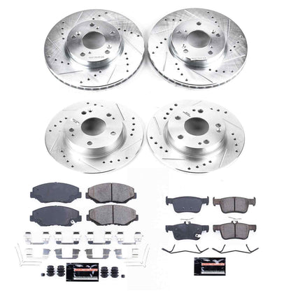 PowerStop Power Stop 16-19 Honda Civic Front & Rear Z23 Evolution Sport Brake Kit K7574