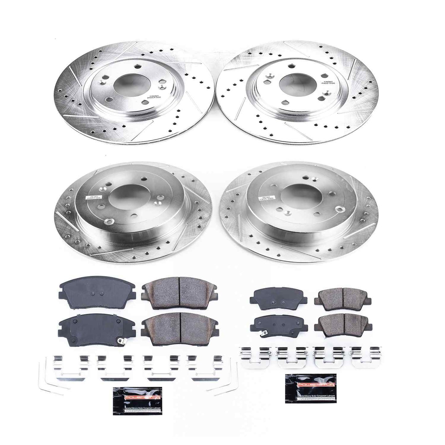 PowerStop Power Stop 16-18 Hyundai Tucson Front & Rear Z23 Evolution Sport Brake Kit K7581
