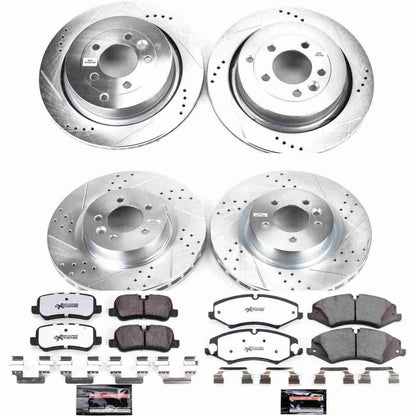 PowerStop Power Stop 11-16 Land Rover LR4 Front & Rear Z36 Truck & Tow Brake Kit K7599-36