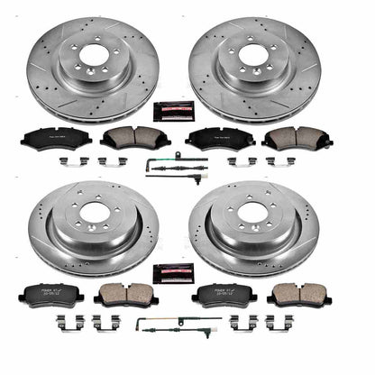 PowerStop Power Stop 11-16 Land Rover LR4 Front & Rear Z23 Evolution Sport Brake Kit K7599