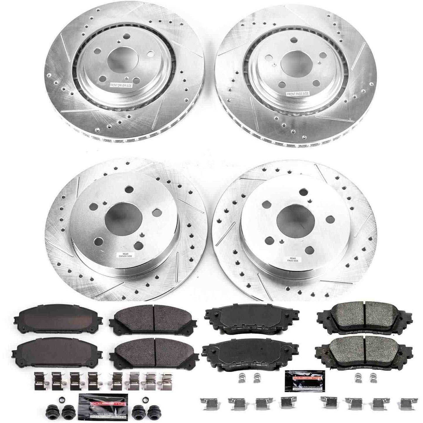 PowerStop Power Stop 15-17 Lexus NX200t Front & Rear Z23 Evolution Sport Brake Kit K7605