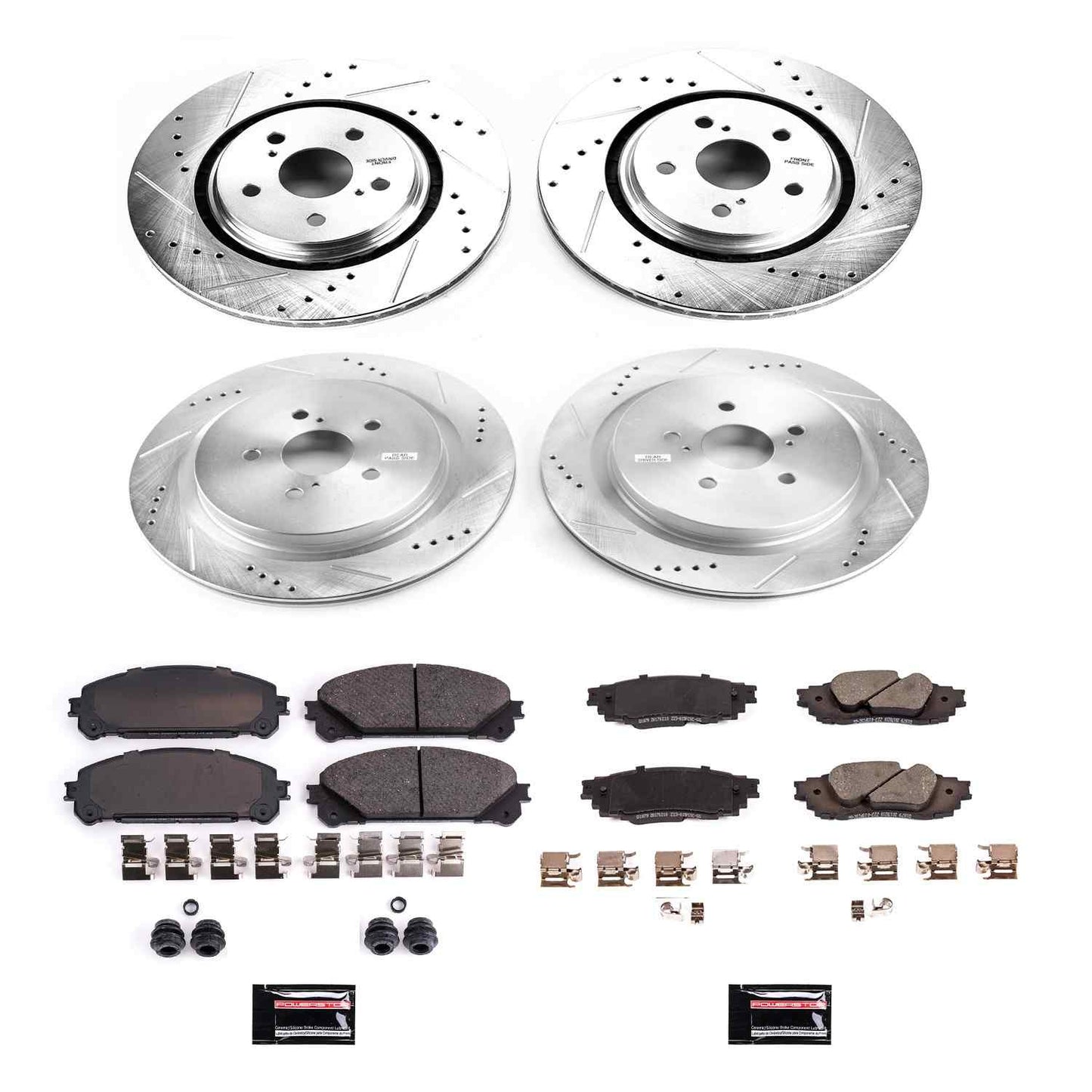 PowerStop Power Stop 16-18 Lexus RX350 Front & Rear Z23 Evolution Sport Brake Kit K7606