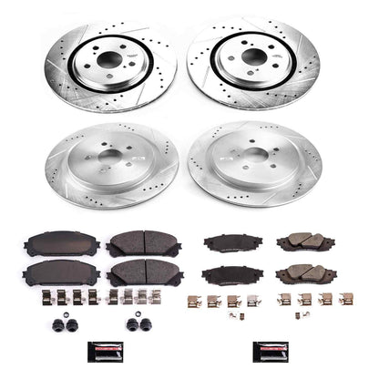 PowerStop Power Stop 16-18 Lexus RX350 Front & Rear Z23 Evolution Sport Brake Kit K7606