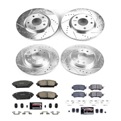 PowerStop Power Stop 16-18 Mazda CX-3 Front & Rear Z23 Evolution Sport Brake Kit K7607