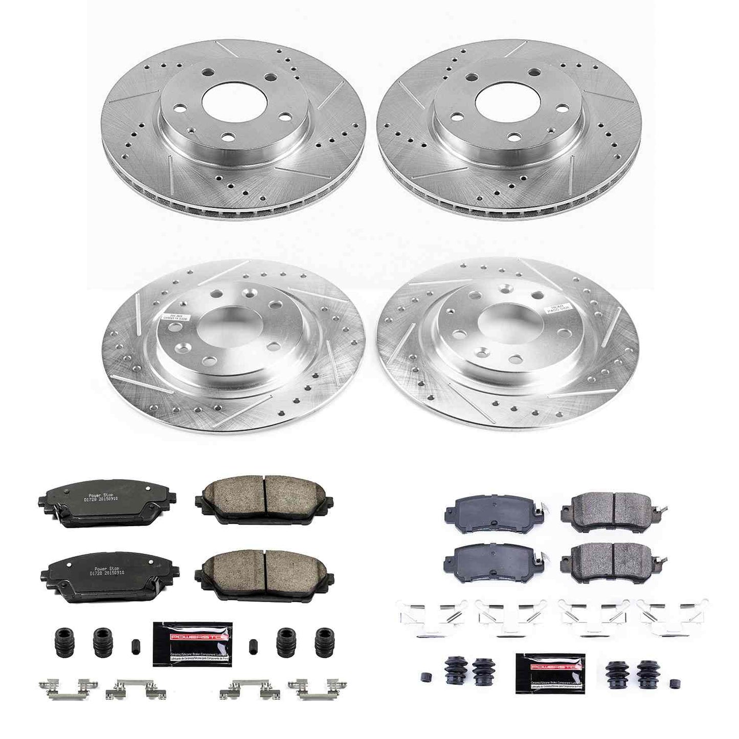 PowerStop Power Stop 16-18 Mazda CX-3 Front & Rear Z23 Evolution Sport Brake Kit K7608