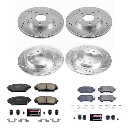 PowerStop Power Stop 16-18 Mazda CX-3 Front & Rear Z23 Evolution Sport Brake Kit K7608