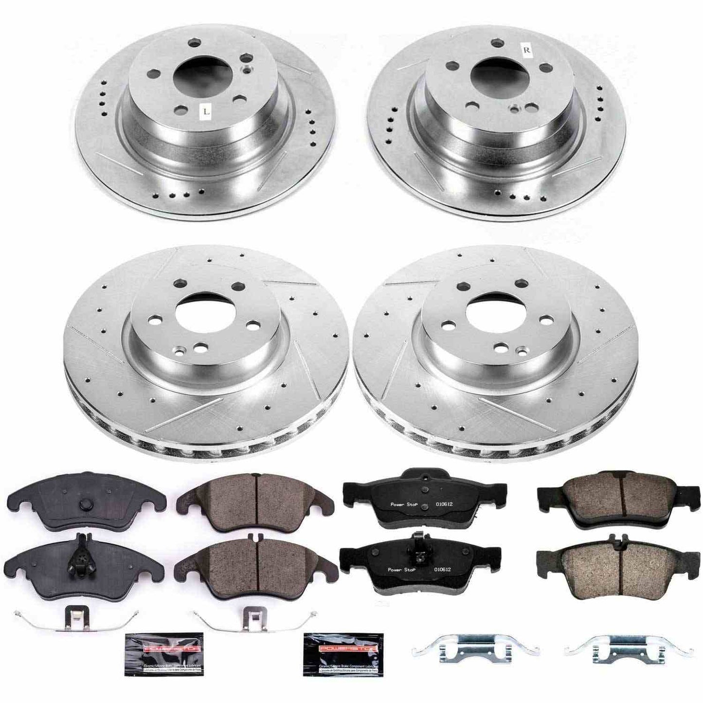 PowerStop Power Stop 14-16 Mercedes-Benz E250 Front & Rear Z23 Evolution Sport Brake Kit K7612
