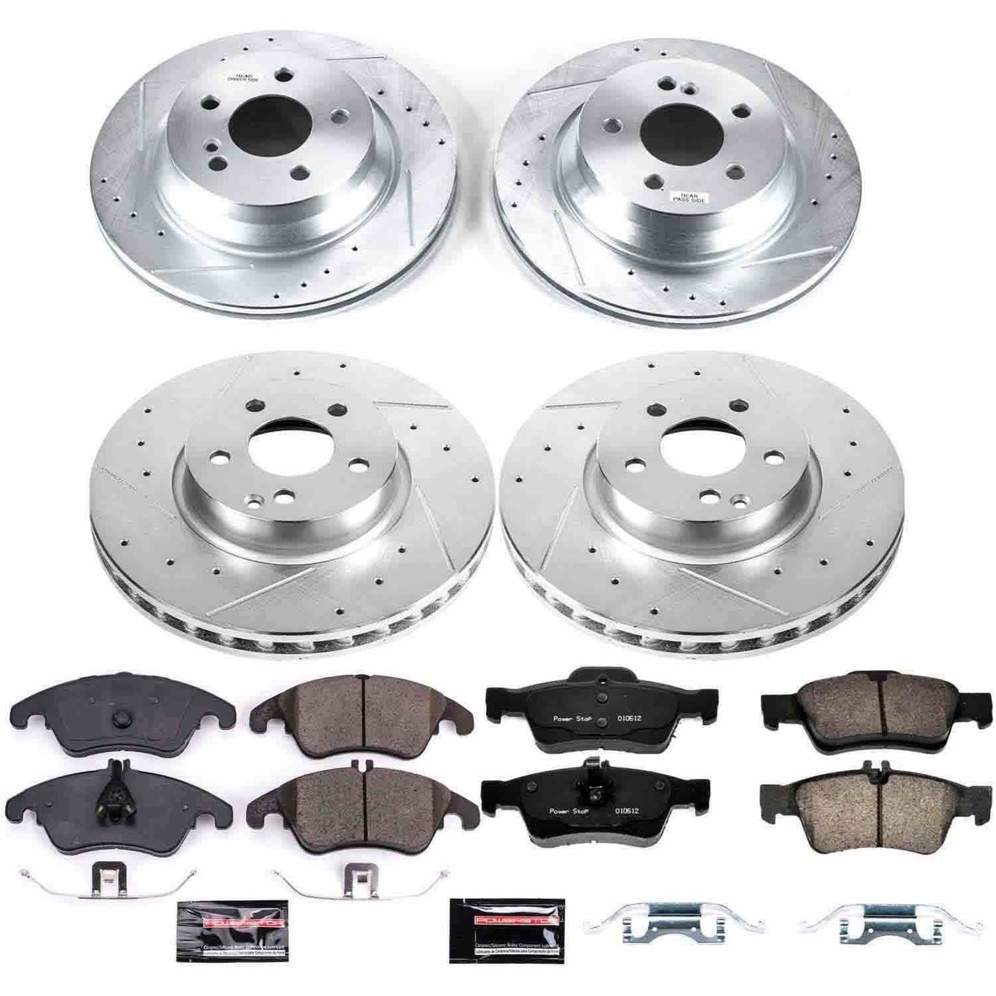 PowerStop Power Stop 10-16 Mercedes-Benz E350 Front & Rear Z23 Evolution Sport Brake Kit K7616