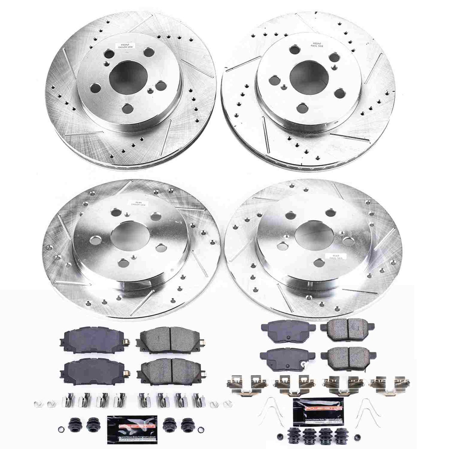 PowerStop Power Stop 16-18 Toyota Prius Front & Rear Z23 Evolution Sport Brake Kit K7632