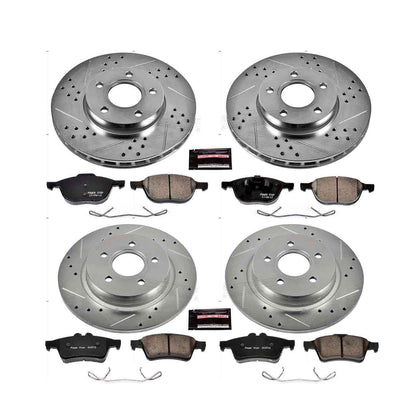 PowerStop Power Stop 12-13 Volvo C30 Front & Rear Z23 Evolution Sport Brake Kit K7635