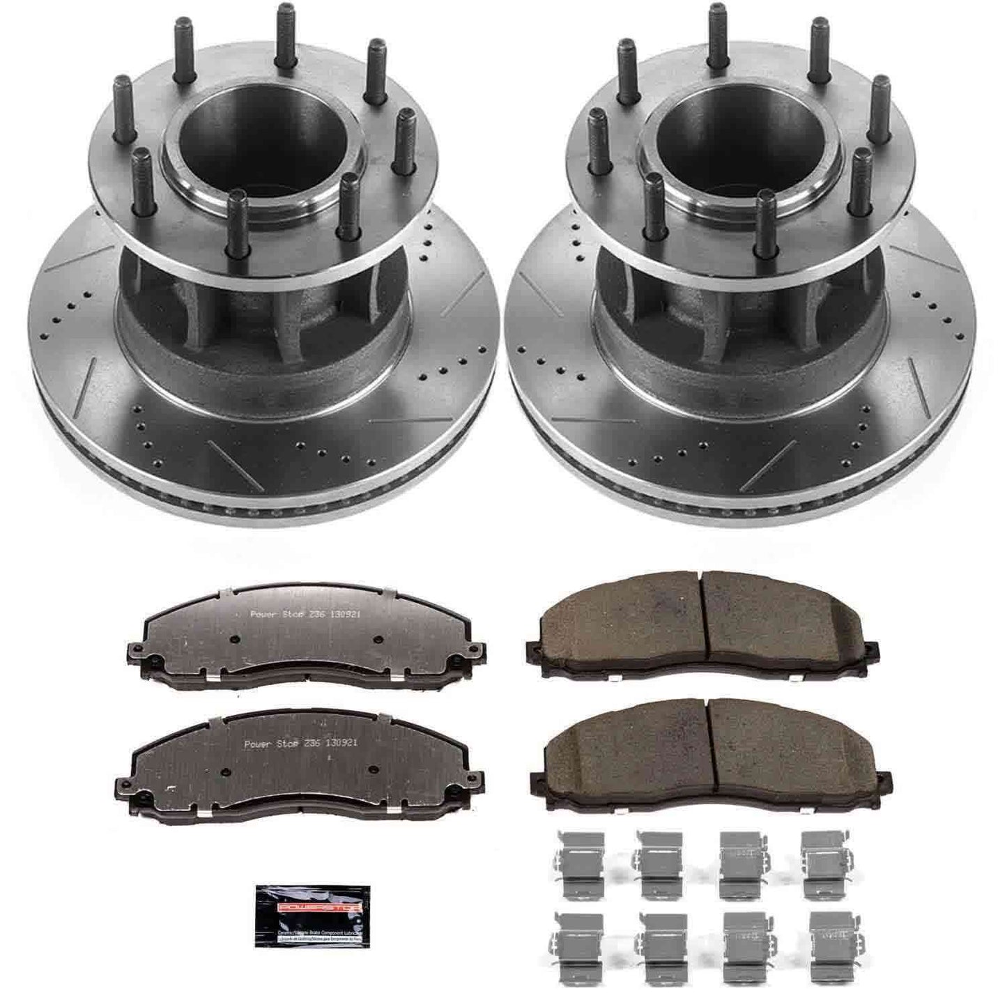 PowerStop Power Stop 17-19 Ford F-350 Super Duty Front Z36 Truck & Tow Brake Kit K7669-36
