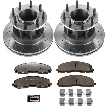 PowerStop Power Stop 17-19 Ford F-350 Super Duty Front Z36 Truck & Tow Brake Kit K7669-36