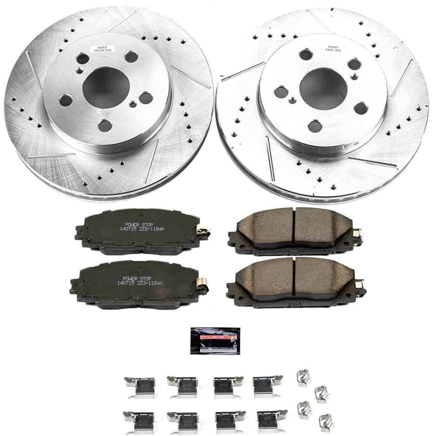 PowerStop Power Stop 16-18 Toyota Prius Front Z23 Evolution Sport Brake Kit K7701