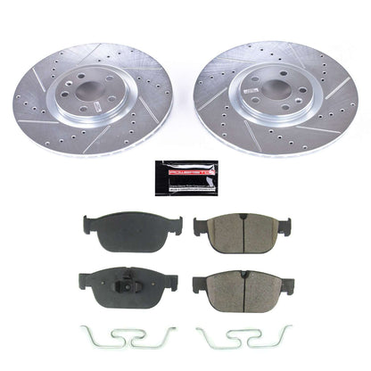 PowerStop Power Stop 17-18 Volvo S90 Front Z23 Evolution Sport Brake Kit K7703