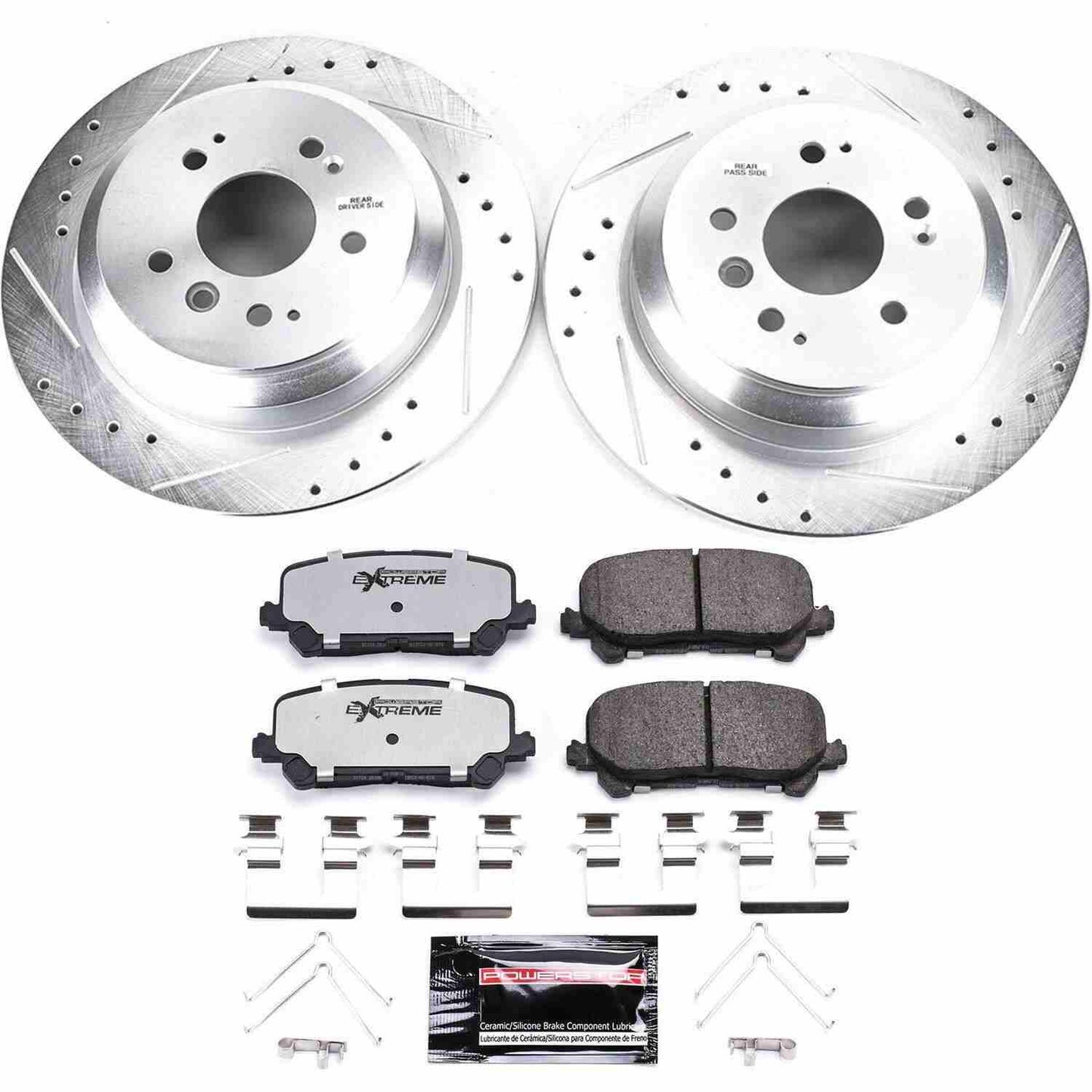 PowerStop Power Stop 16-19 Honda Pilot Rear Z36 Truck & Tow Brake Kit K7727-36