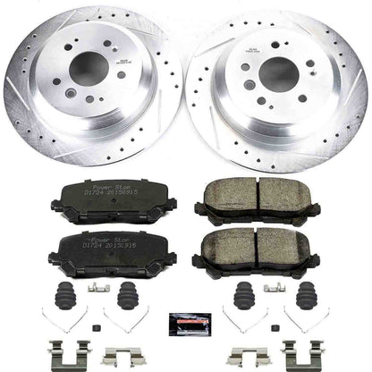 PowerStop Power Stop 16-19 Honda Pilot Rear Z23 Evolution Sport Brake Kit K7727