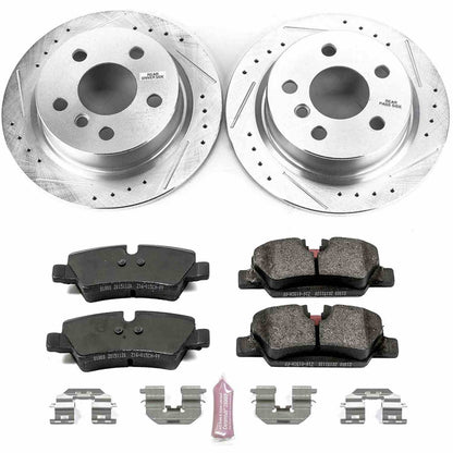 PowerStop Power Stop 14-19 Mini Cooper Rear Z23 Evolution Sport Brake Kit K7750