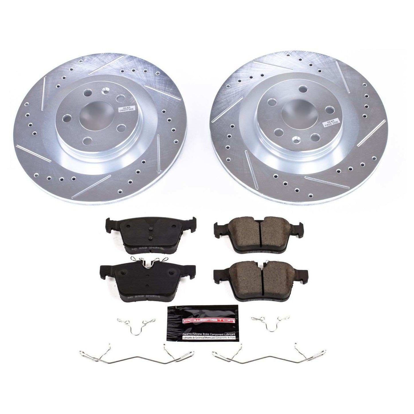 PowerStop Power Stop 17-18 Volvo S90 Rear Z23 Evolution Sport Brake Kit K7757