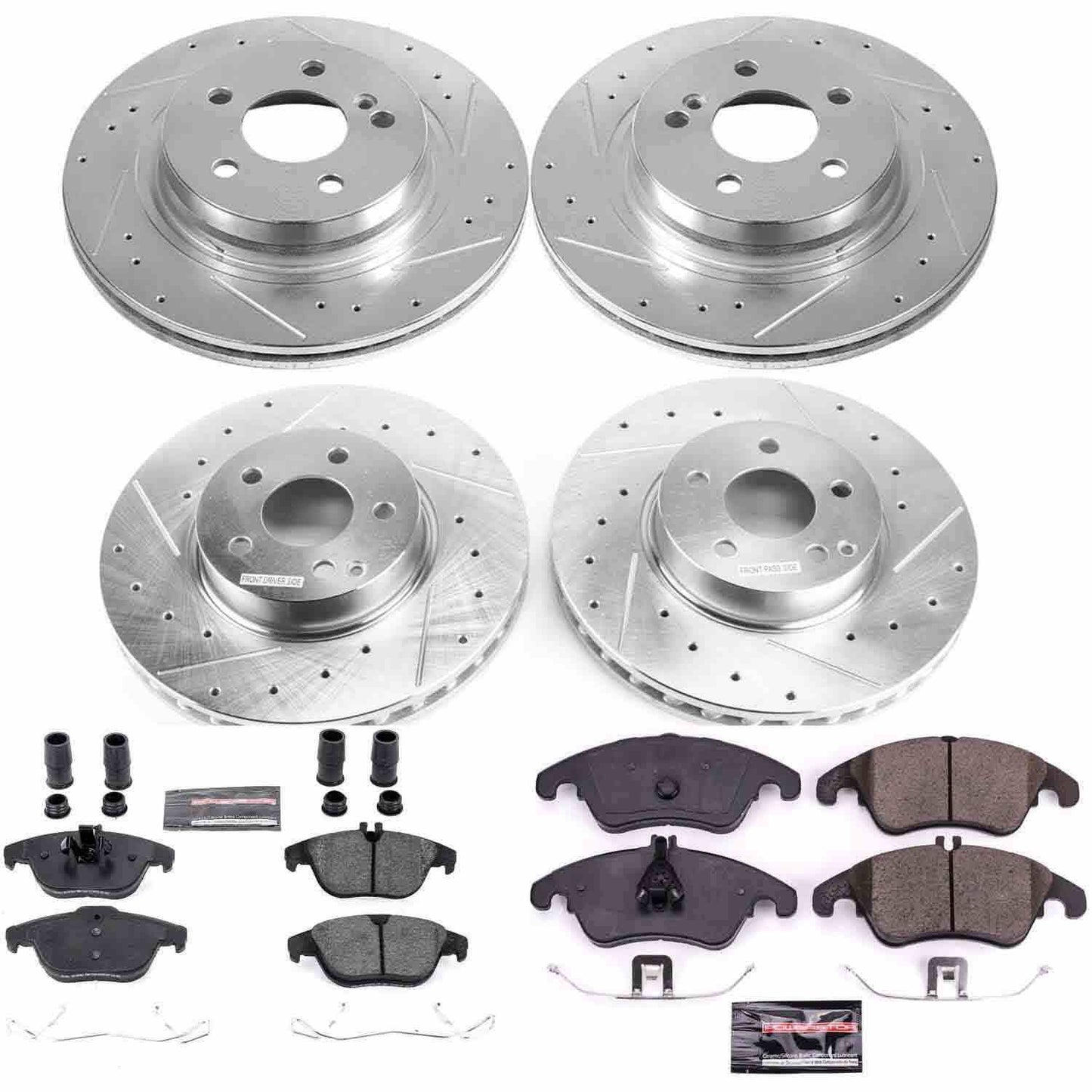 PowerStop Power Stop 2014 Mercedes-Benz C300 Front & Rear Z23 Evolution Sport Brake Kit K7760