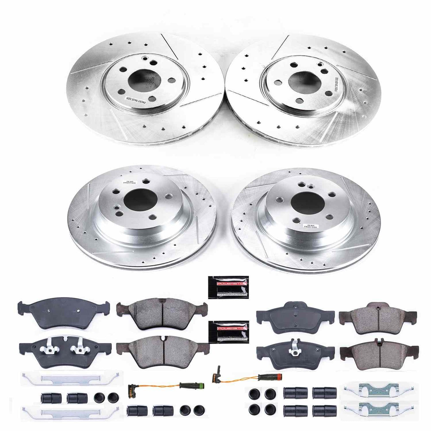 PowerStop Power Stop 07-09 Mercedes-Benz E550 Front & Rear Z23 Evolution Sport Brake Kit K7761