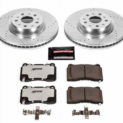 PowerStop Power Stop 16-17 Cadillac CT6 Front Z26 Street Warrior Brake Kit K7777-26