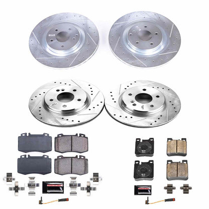 PowerStop Power Stop 03-06 Mercedes-Benz CLK500 Front & Rear Z23 Evolution Sport Brake Kit K7828