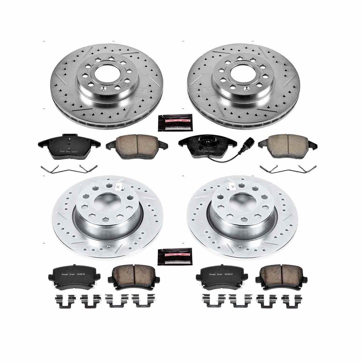 PowerStop Power Stop 2010 Volkswagen Golf Front & Rear Z23 Evolution Sport Brake Kit K7837