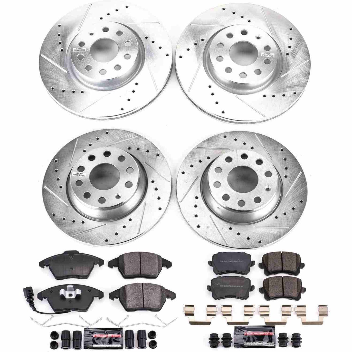 PowerStop Power Stop 2009 Volkswagen Passat Front & Rear Z23 Evolution Sport Brake Kit K7838