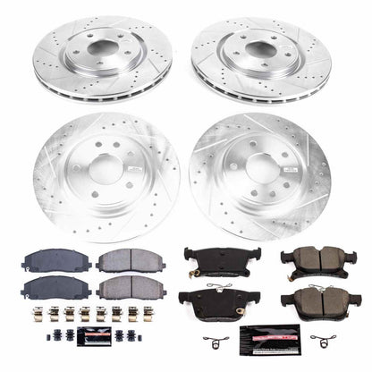 PowerStop Power Stop 17-19 Chrysler Pacifica Front & Rear Z23 Evolution Sport Brake Kit K7841