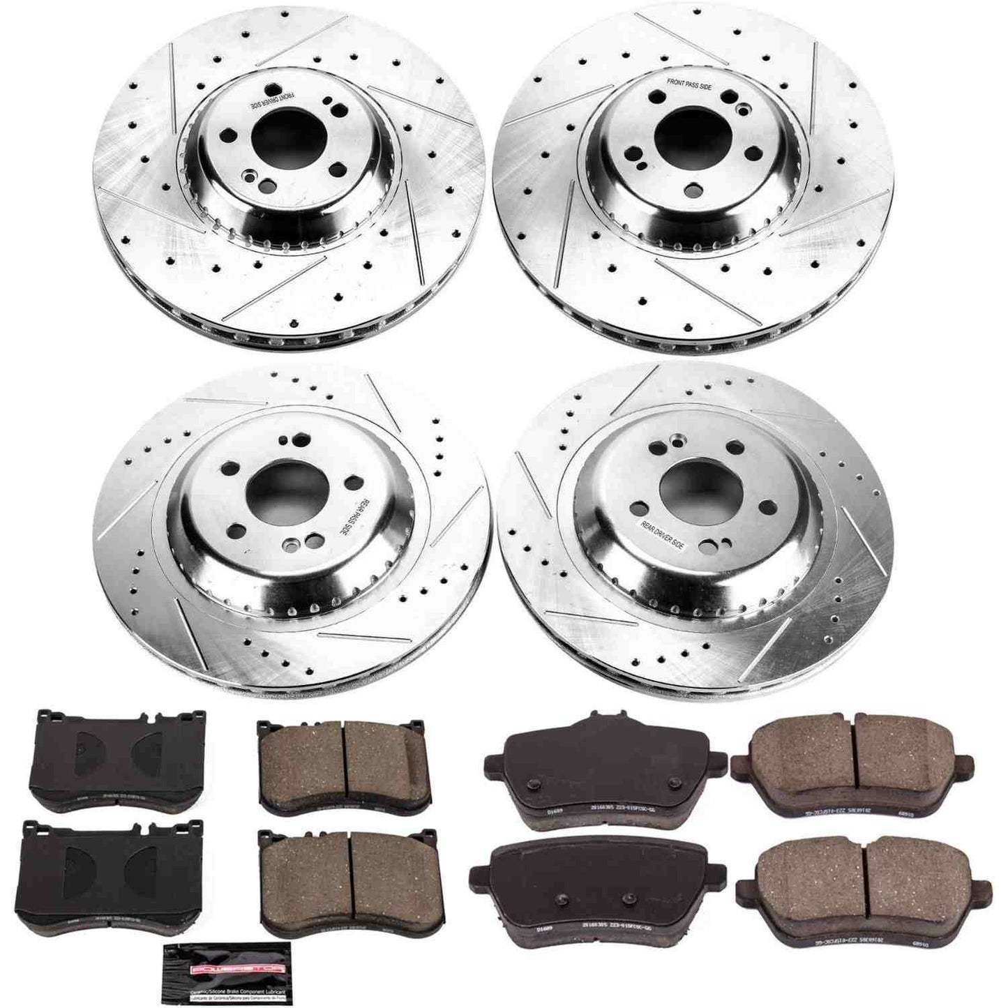 PowerStop Power Stop 2017 Mercedes-Benz Maybach S550 Front & Rear Z23 Evolution Sport Brake Kit K7853