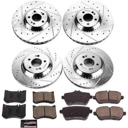 PowerStop Power Stop 2017 Mercedes-Benz Maybach S550 Front & Rear Z23 Evolution Sport Brake Kit K7853