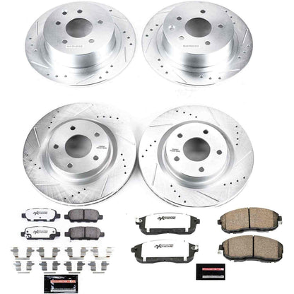 PowerStop Power Stop 07-10 Nissan Altima Front & Rear Z26 Street Warrior Brake Kit K7865-26