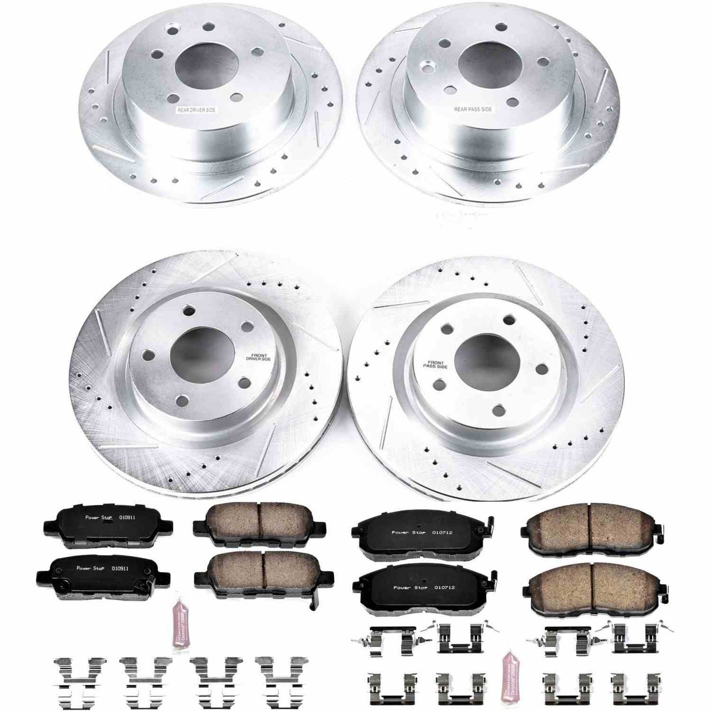 PowerStop Power Stop 07-10 Nissan Altima Front & Rear Z23 Evolution Sport Brake Kit K7865