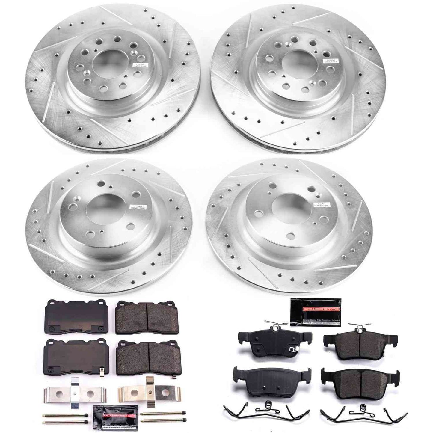 PowerStop Power Stop 17-19 Honda Civic Front & Rear Z23 Evolution Sport Brake Kit K7870