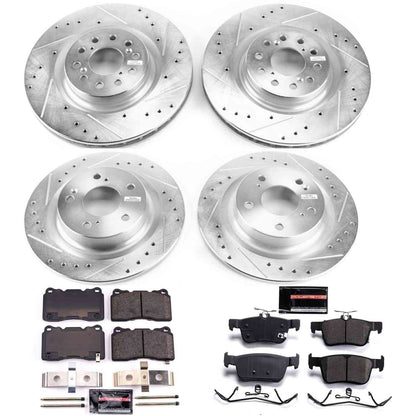 PowerStop Power Stop 17-19 Honda Civic Front & Rear Z23 Evolution Sport Brake Kit K7870