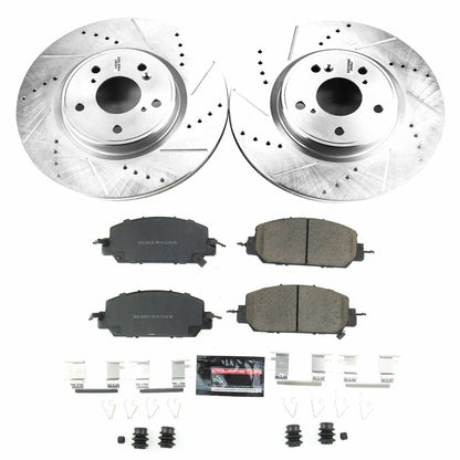 PowerStop Power Stop 17-18 Honda CR-V Front Z23 Evolution Sport Brake Kit K7872