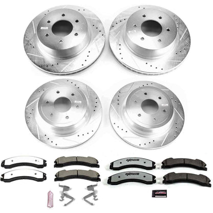 PowerStop Power Stop 16-18 Nissan Titan XD Front & Rear Z36 Truck & Tow Brake Kit K7876-36