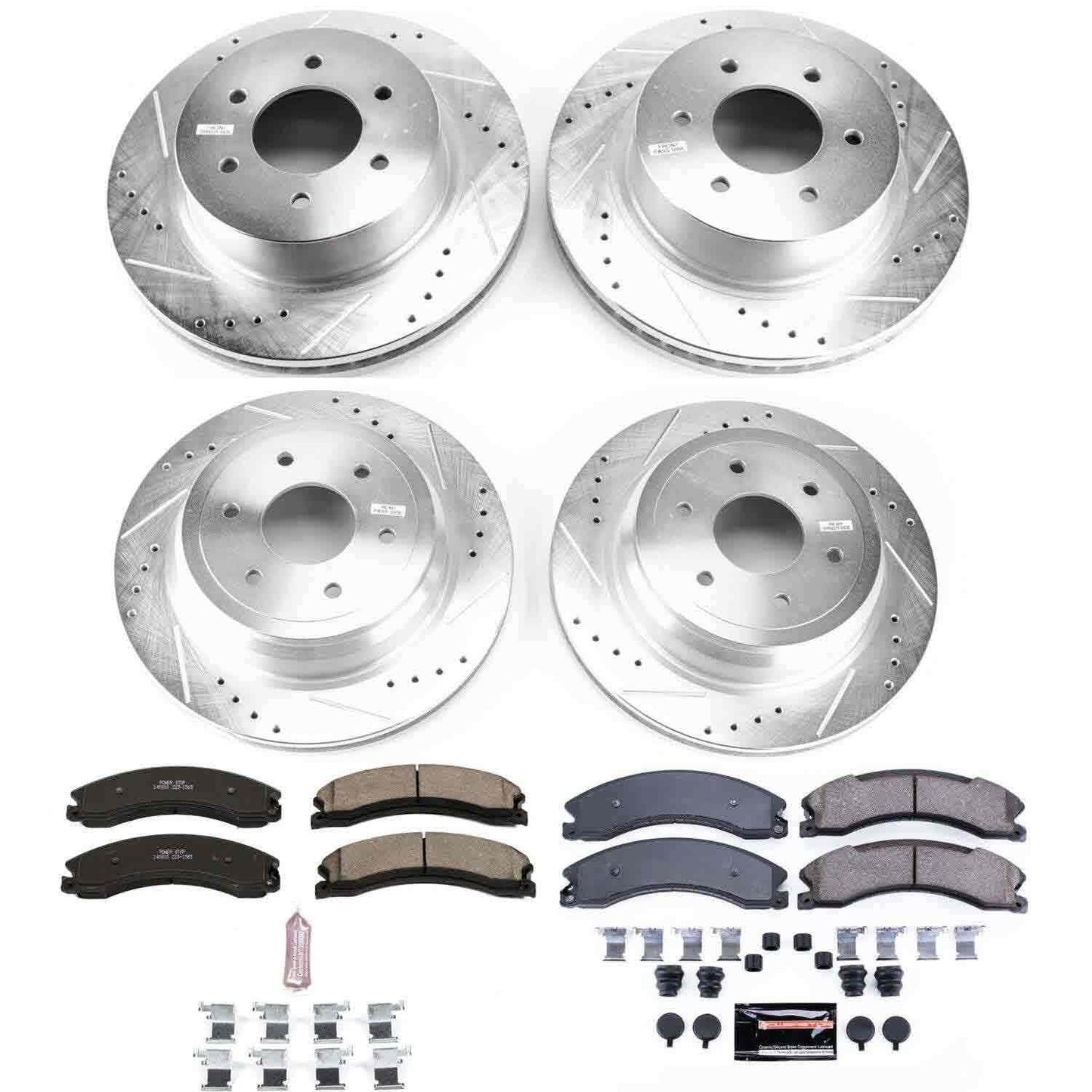 PowerStop Power Stop 16-18 Nissan Titan XD Front & Rear Z23 Evolution Sport Brake Kit K7876