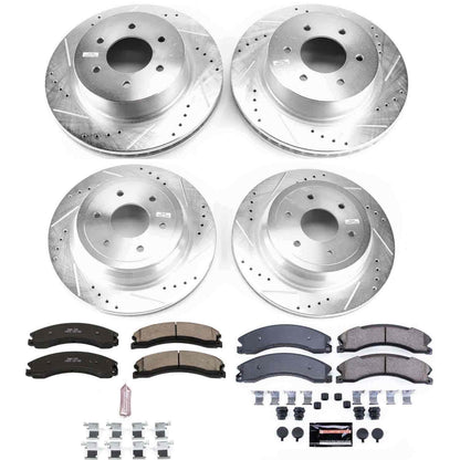 PowerStop Power Stop 16-18 Nissan Titan XD Front & Rear Z23 Evolution Sport Brake Kit K7876