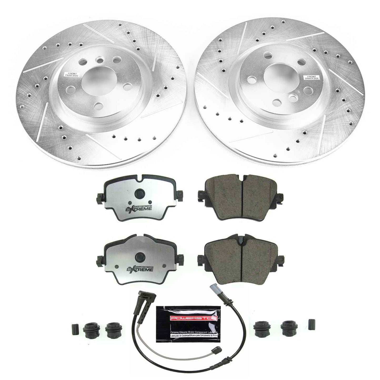 PowerStop Power Stop 16-19 BMW X1 Front Z26 Street Warrior Brake Kit K7888-26