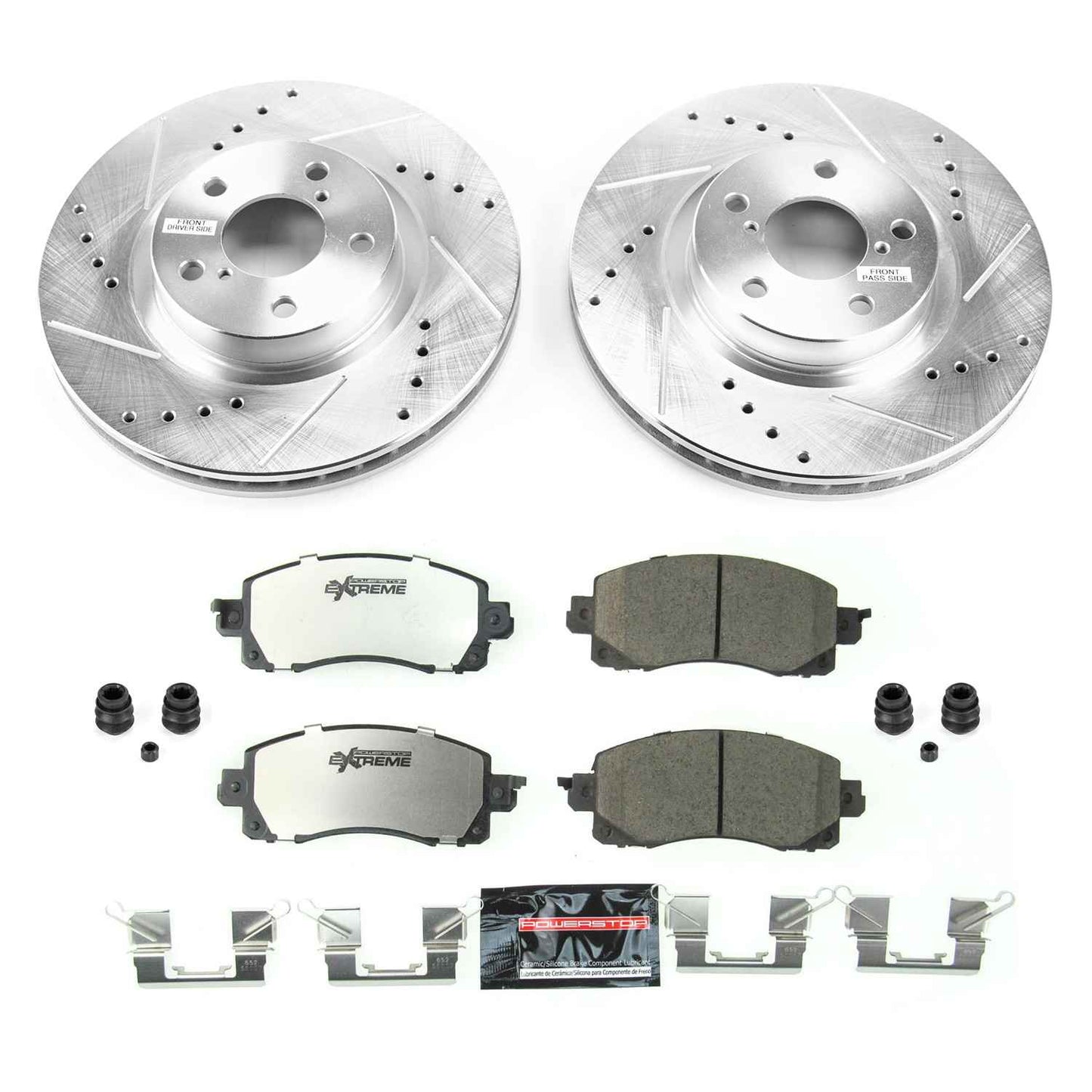 PowerStop Power Stop 17-19 Subaru Impreza Front Z26 Street Warrior Brake Kit K7891-26