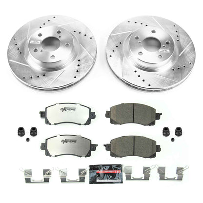 PowerStop Power Stop 17-19 Subaru Impreza Front Z26 Street Warrior Brake Kit K7891-26