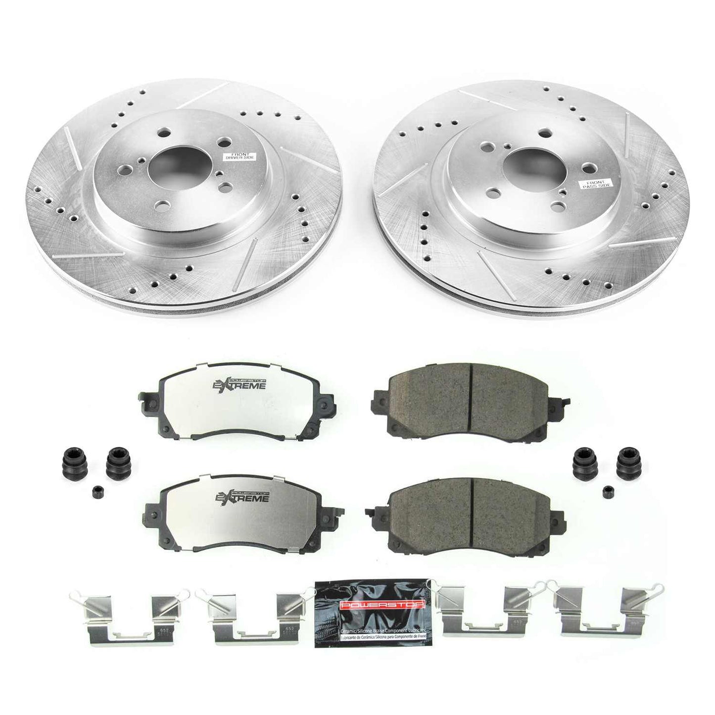 PowerStop Power Stop 18-19 Subaru Crosstrek Front Z26 Street Warrior Brake Kit K7892-26